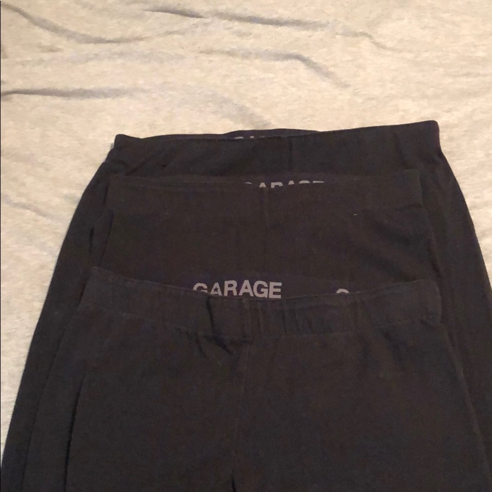 3 pairs of black leggings